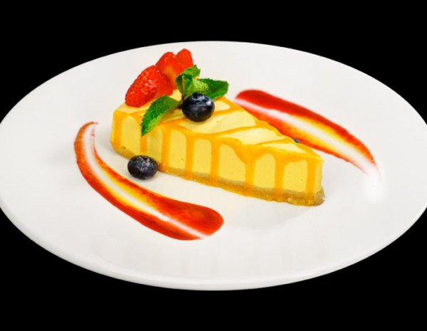 Mango coconut cheesecake